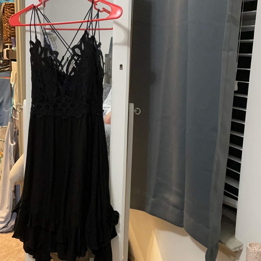 Free People Black Boho dress